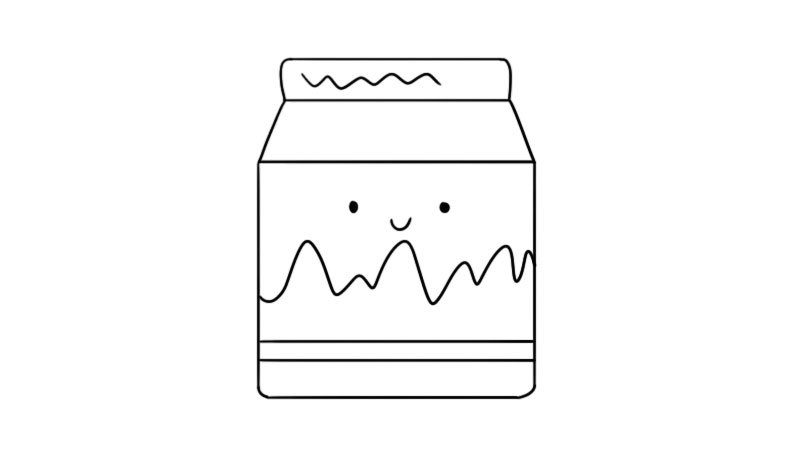 牛奶简笔画的画法牛奶简笔画步骤