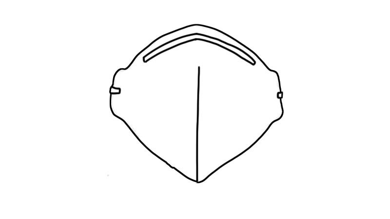 n95口罩简笔画怎么画n95口罩简笔画画法