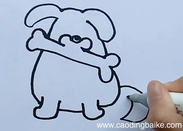 斑点狗简笔画