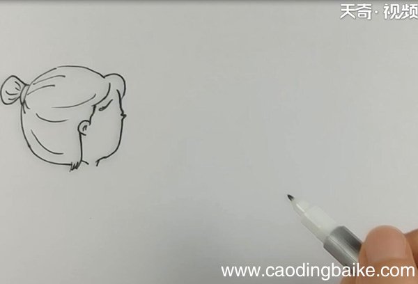 手绘情侣小人简笔画