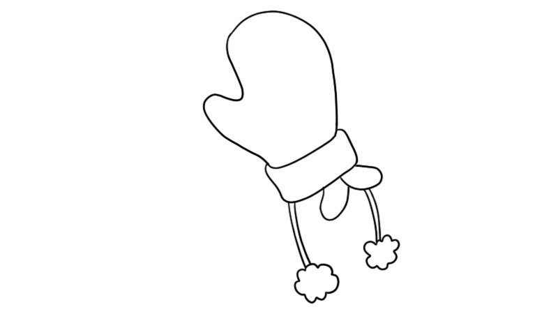 手套简笔画怎么画手套简笔画画法