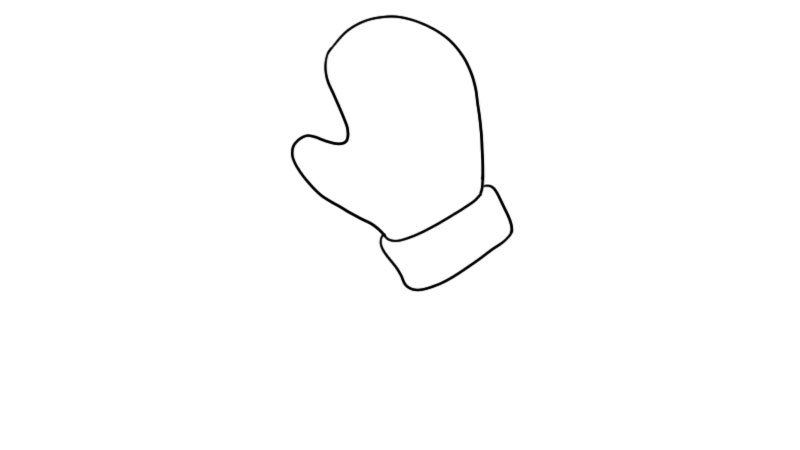 手套简笔画怎么画手套简笔画画法