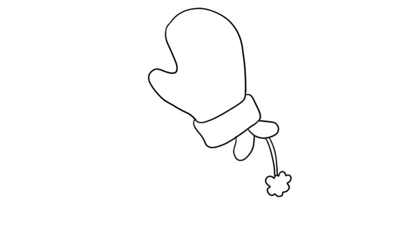 手套简笔画怎么画手套简笔画画法