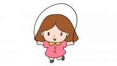 跳绳的小女孩简笔画怎么画怎么画跳绳的小女孩简笔画