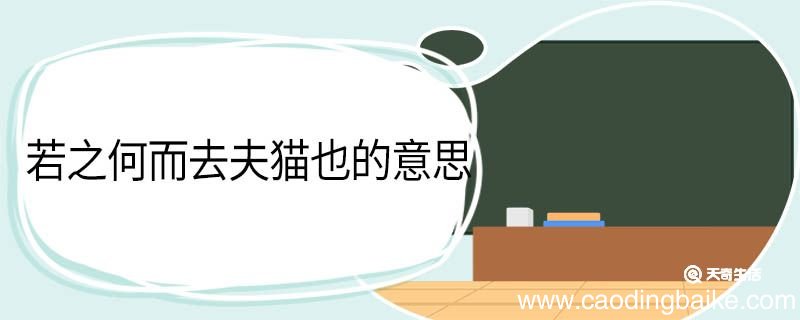 若之何而去夫猫也的意思 若之何而去夫猫也翻译