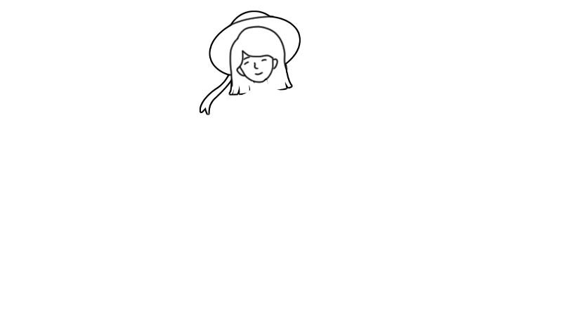 女孩吃瓜简笔画怎么画女孩吃瓜简笔画画法