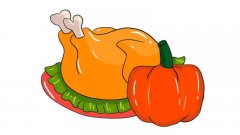 火鸡南瓜简笔画