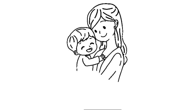 伟大的母爱简笔画的教程伟大的母爱简笔画的画法