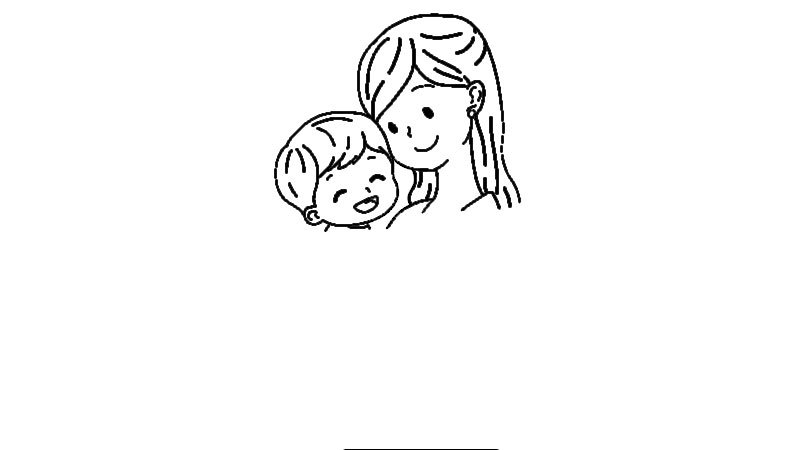 伟大的母爱简笔画的教程伟大的母爱简笔画的画法