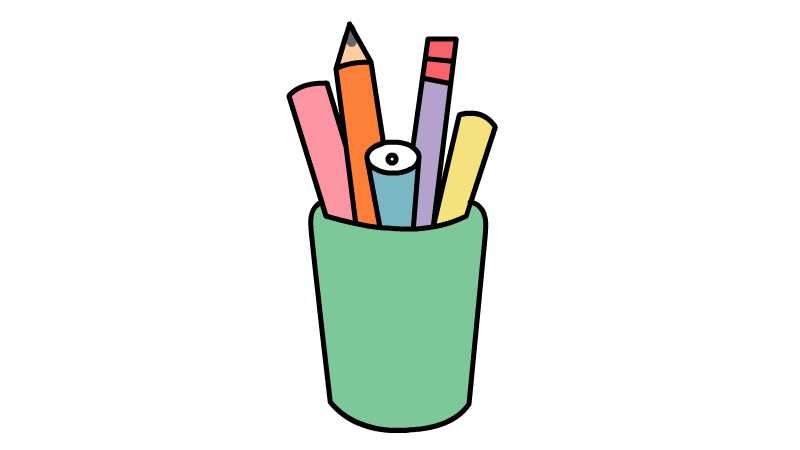 笔筒简笔画 笔筒简笔画的画法