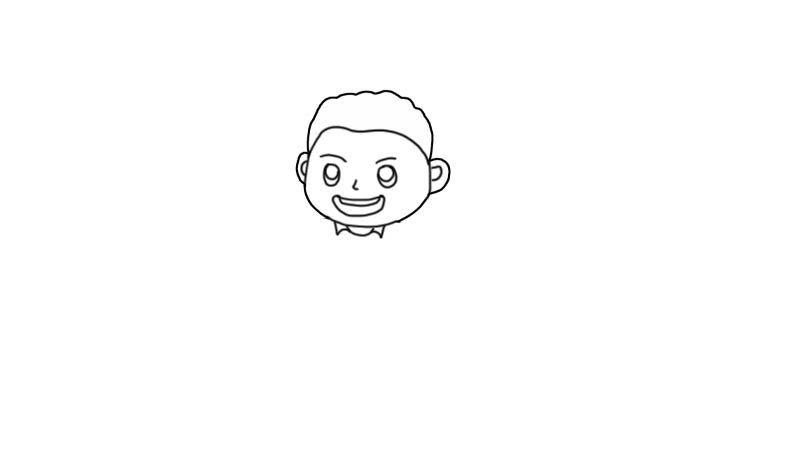 小男孩简笔画画法小男孩简笔画步骤