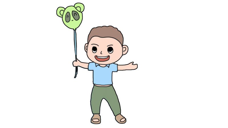 小男孩简笔画画法小男孩简笔画步骤