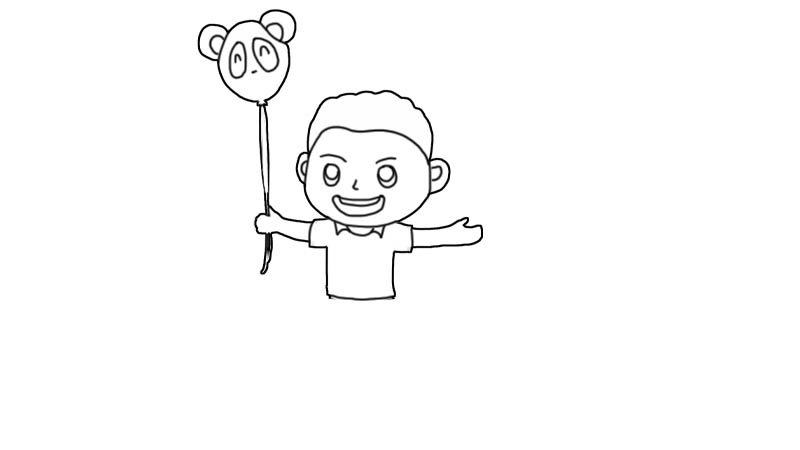 小男孩简笔画画法小男孩简笔画步骤
