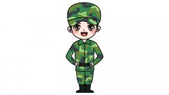军人简笔画 军人怎么画