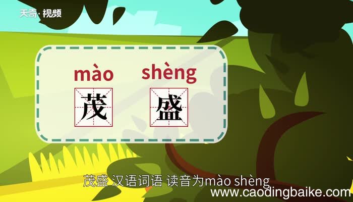 茂盛的意思 茂盛的意思解释一下