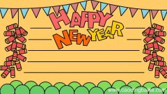 HAPPY NEW YEAR新年快乐英语手抄报