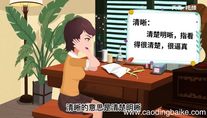 清晰的意思 清晰是什么意思