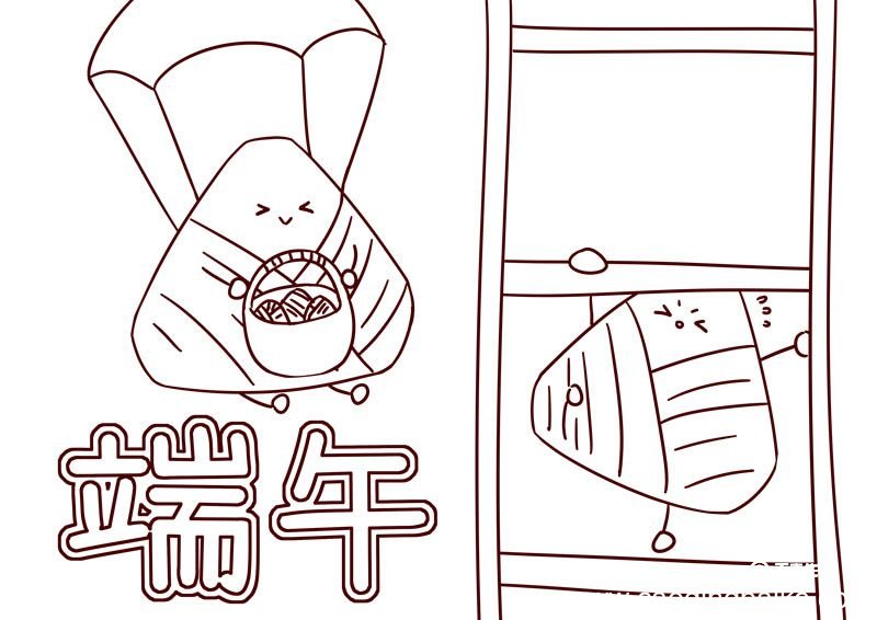 幼儿园简笔画端午节 幼儿园关于端午节简笔画