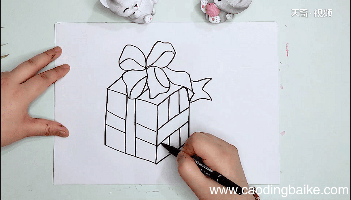 礼物盒简笔画 礼物盒画报