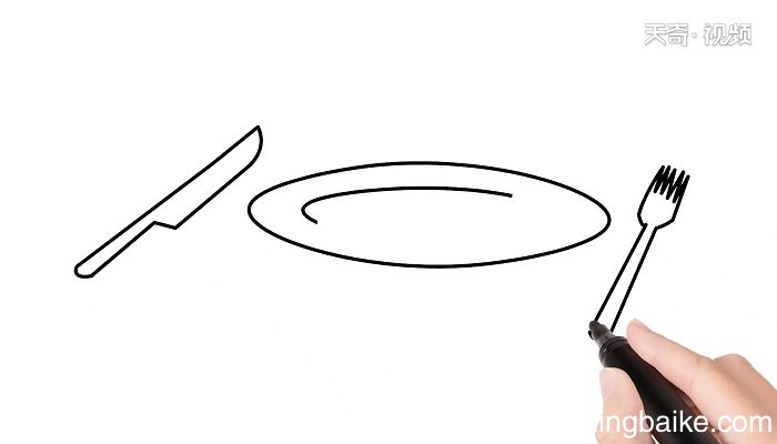 餐具简笔画 餐具简笔画怎么画