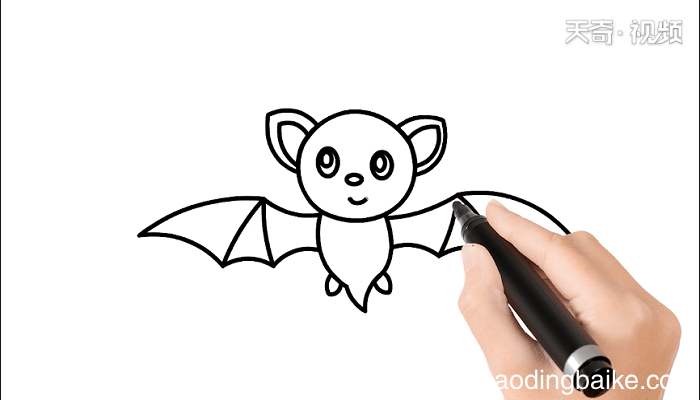 蝙蝠简笔画 蝙蝠儿童画