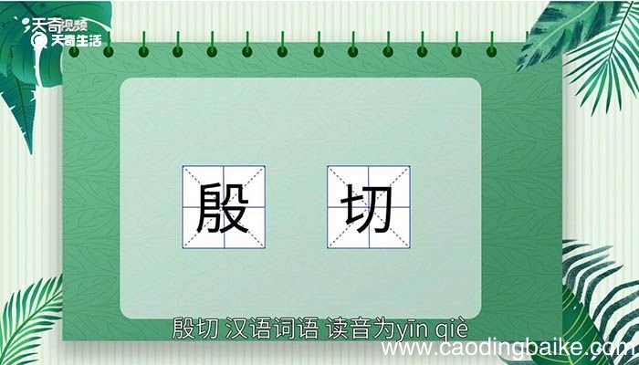 殷切的意思 殷切什么意思