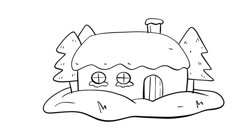 我的家简笔画怎么画怎么画我的家简笔画