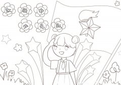 红领巾少先队儿童画 少先队儿童画
