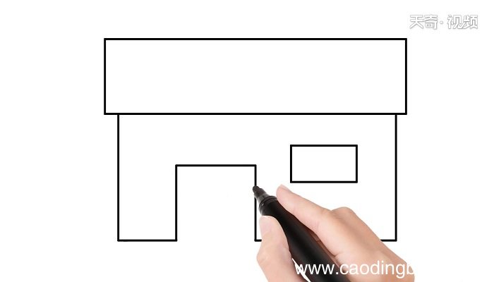 便利店简笔画 便利店简笔画怎么画