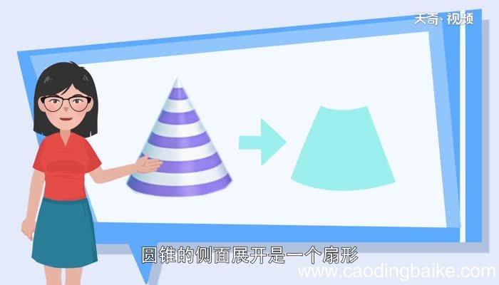圆锥的侧面是一个什么图形圆锥的侧面是什么图形呢