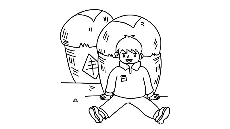 秋收简笔画 秋收简笔画步骤