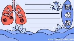 防疫情手抄报步骤