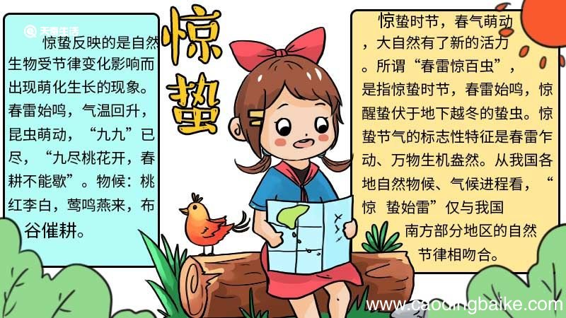 惊蛰手抄报步骤 惊蛰手抄报