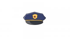 警察帽子简笔画教程警察帽子简笔画步骤