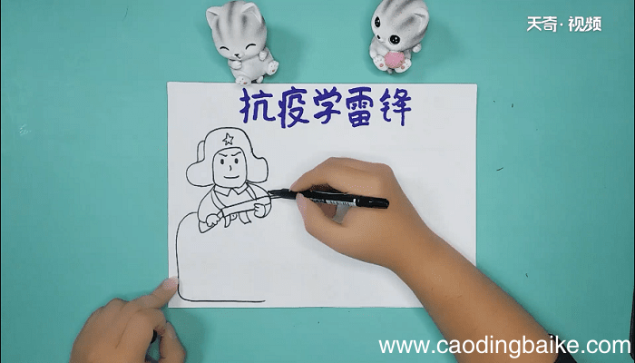 抗疫学雷锋手抄报 抗疫学雷锋画报
