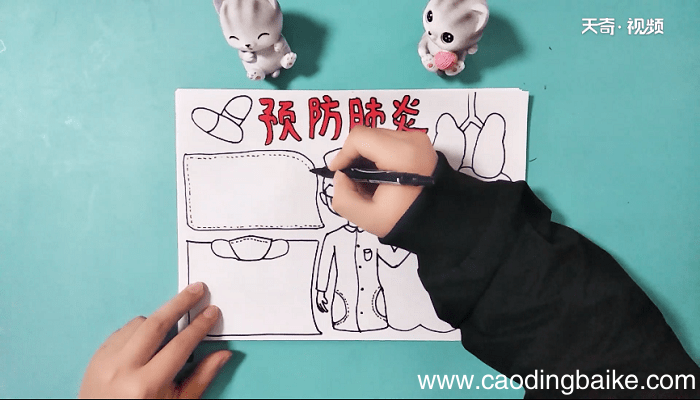 关于新型冠病毒的手抄报 关于新型冠病毒的画报