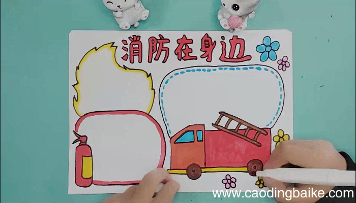 家庭消防手抄报 家庭消防画报