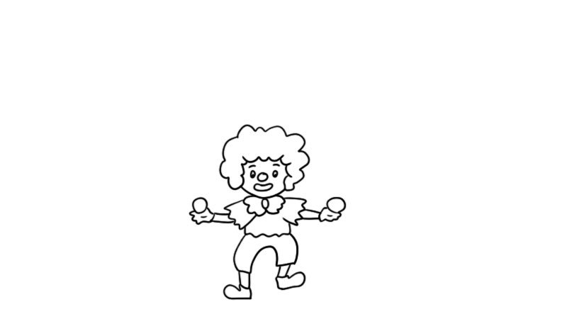 杂技表演简笔画教程杂技表演简笔画步骤