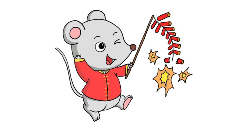 2020可爱老鼠简笔画