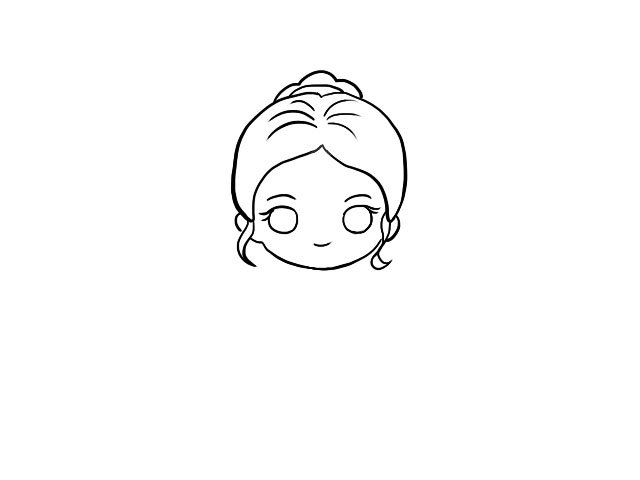 贝儿公主简笔画