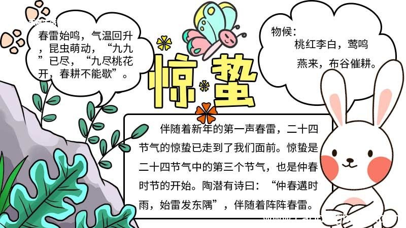 惊蛰手抄报内容 惊蛰手抄报