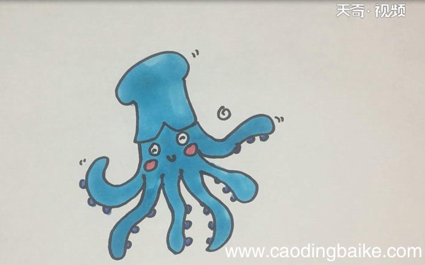 章鱼的简笔画