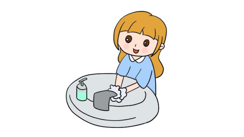 洗手的简笔画 洗手怎么画