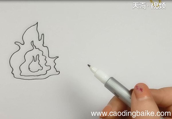 火的简笔画