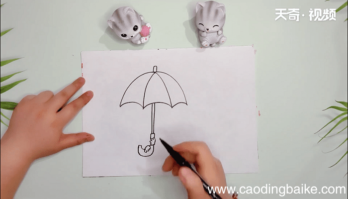 下雨的画简笔画 下雨的画画报