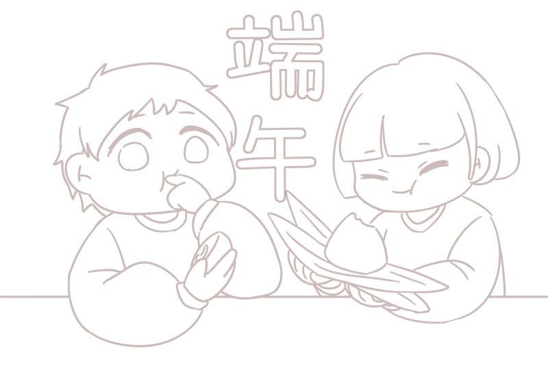 端午节绘画 端午节绘画怎么画模板
