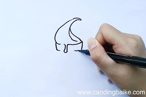 蛋筒冰淇淋简笔画