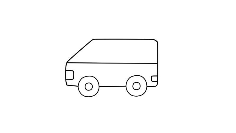 救护车简笔画画法救护车简笔画步骤