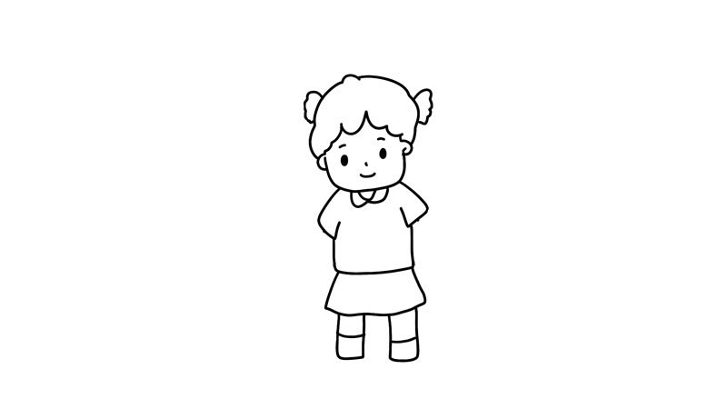 儿童手拉手简笔画画法儿童手拉手简笔画怎么画