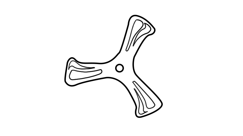 回旋镖简笔画